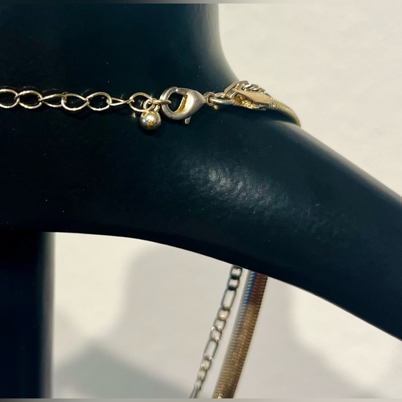 Vintage Gold Tone Double Strand Chain Necklace - Picture 3 of 3